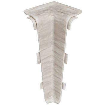 Угол внутренний для плинтуса ПВХ Arbiton Indo 70 02 Северный Ясень 2 штуки